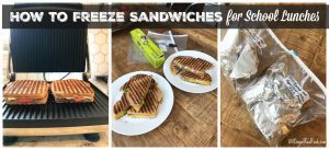 How to Freeze Sandwiches for School Lunches