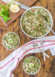 Quinoa Tabbouleh with Lentils and Olives