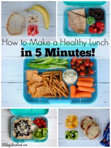 5 Healthy Packed Lunches in 5 Minutes
