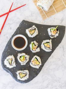 California Sushi Roll with Vegan Crab Meat